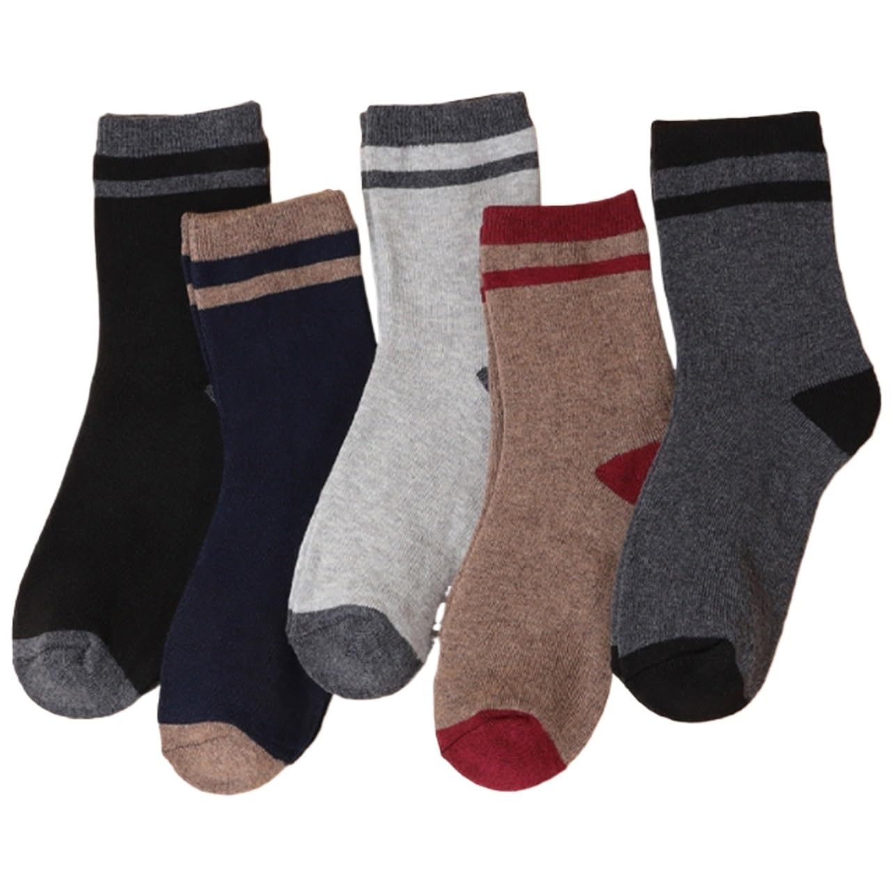 Wintersocken Bettsocken 5 Paar Warme Socken For Damen Und Herren, Dicke Winterstiefelsocken Bis Zur Mitte Der Wade Warme Flauschige Socken