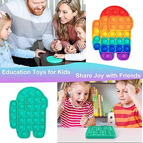 Brinquedos de apertar sensoriais com bolhas entre os EUA – Brinquedo Pop It Fidget – necessidades es