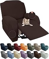 Vista 48 de JIVINER Fundas de sofá reclinable de 8 piezas, fundas elásticas de jacquard para sofá reclinable, fundas para sala de estar, protector suave de 3