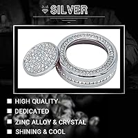 Vista 3 de CONGCONG Bling - Pomos de audio de cristal brillante con diamantes de imitación para tablero de Mercedes Benz