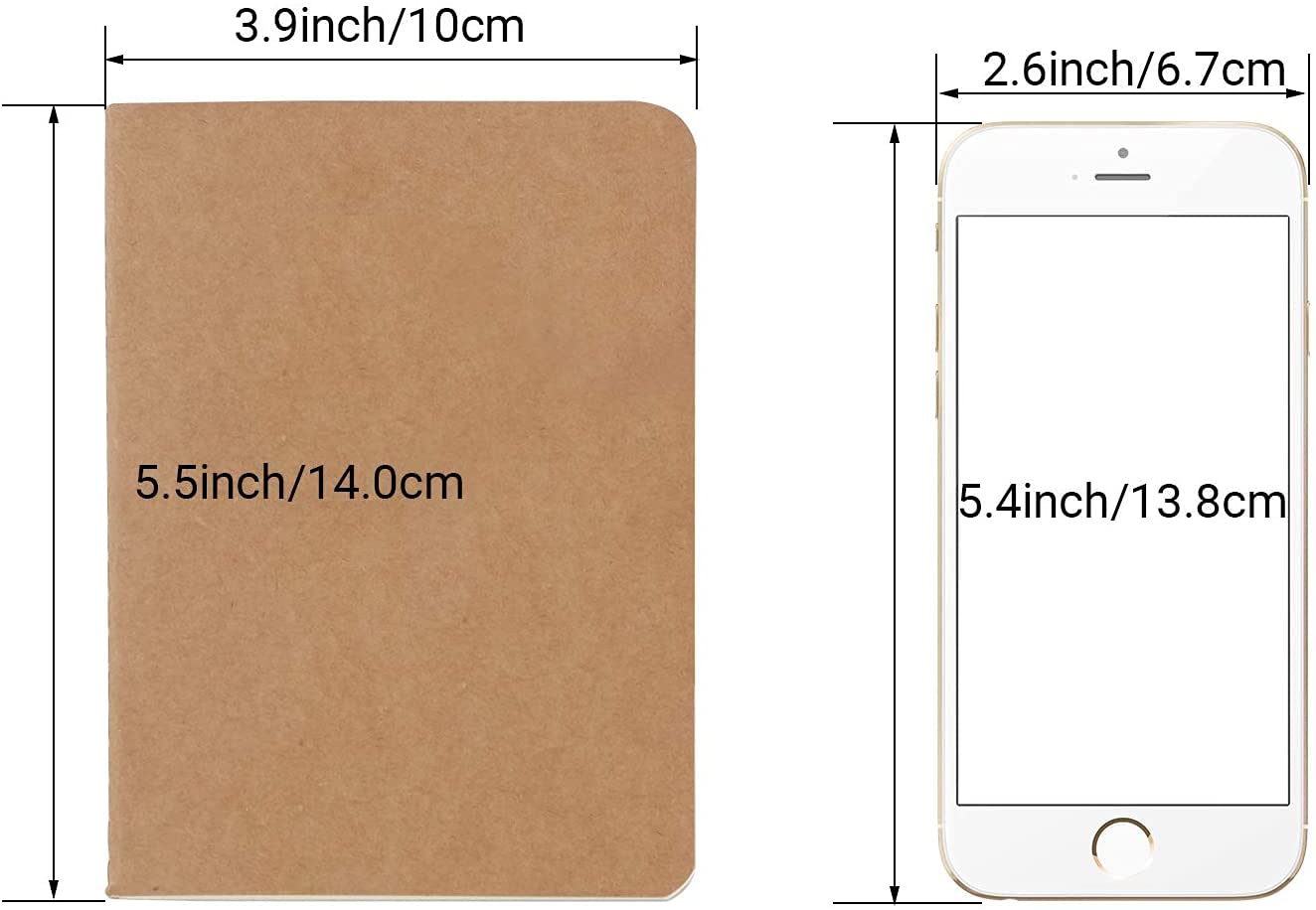 Eusoar - Cuaderno de bolsillo, tamaño A6, paquete de 36 cuadernos de 3.9 x 5.1 pulgadas, tapa suave, cuaderno de notas, cuaderno de viaje, cuaderno de bocetos, cuaderno de bocetos para estudiantes,