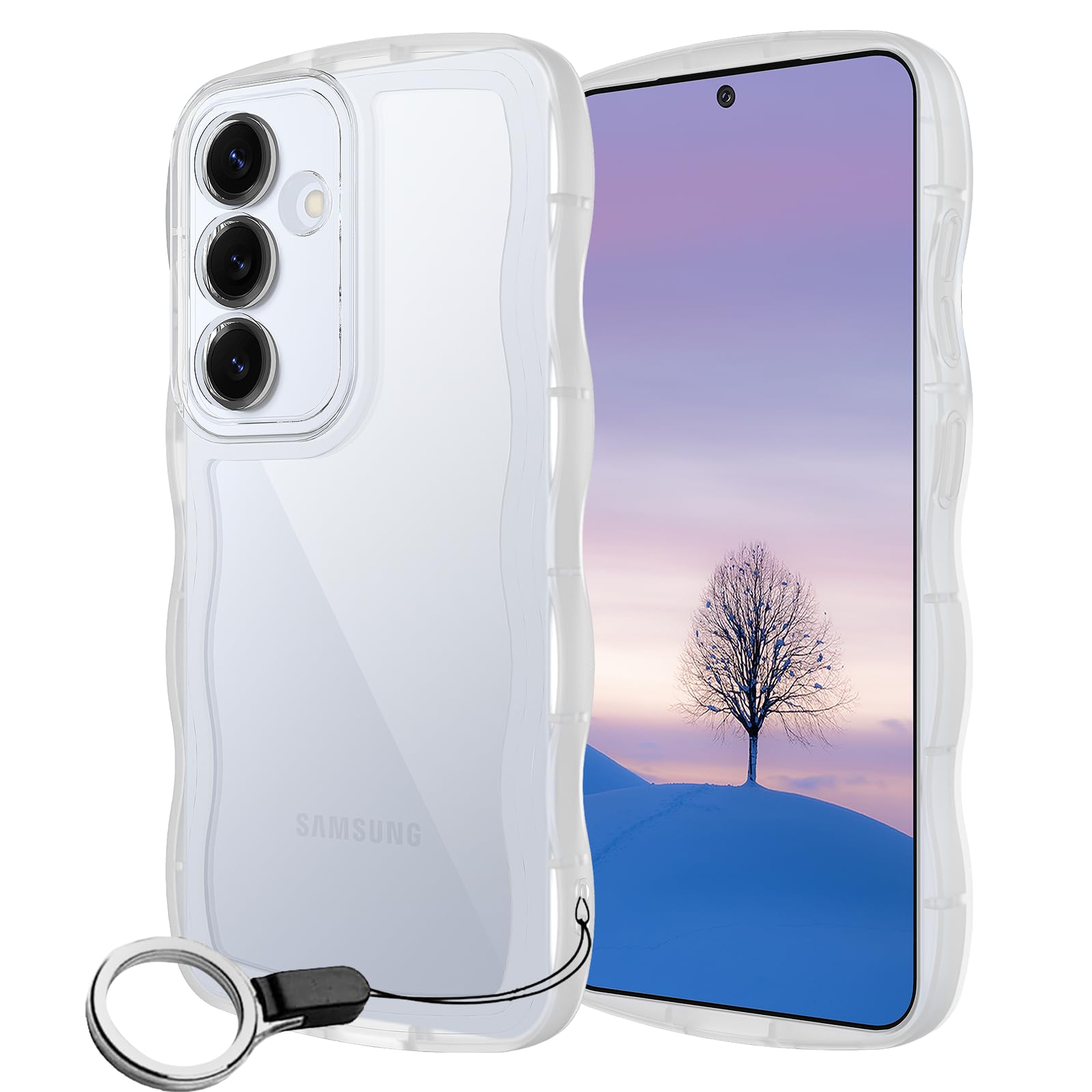 Amazon.co.jp: Galaxy A54 5G SC-53D SCG21 ケース クリア ウェーブ