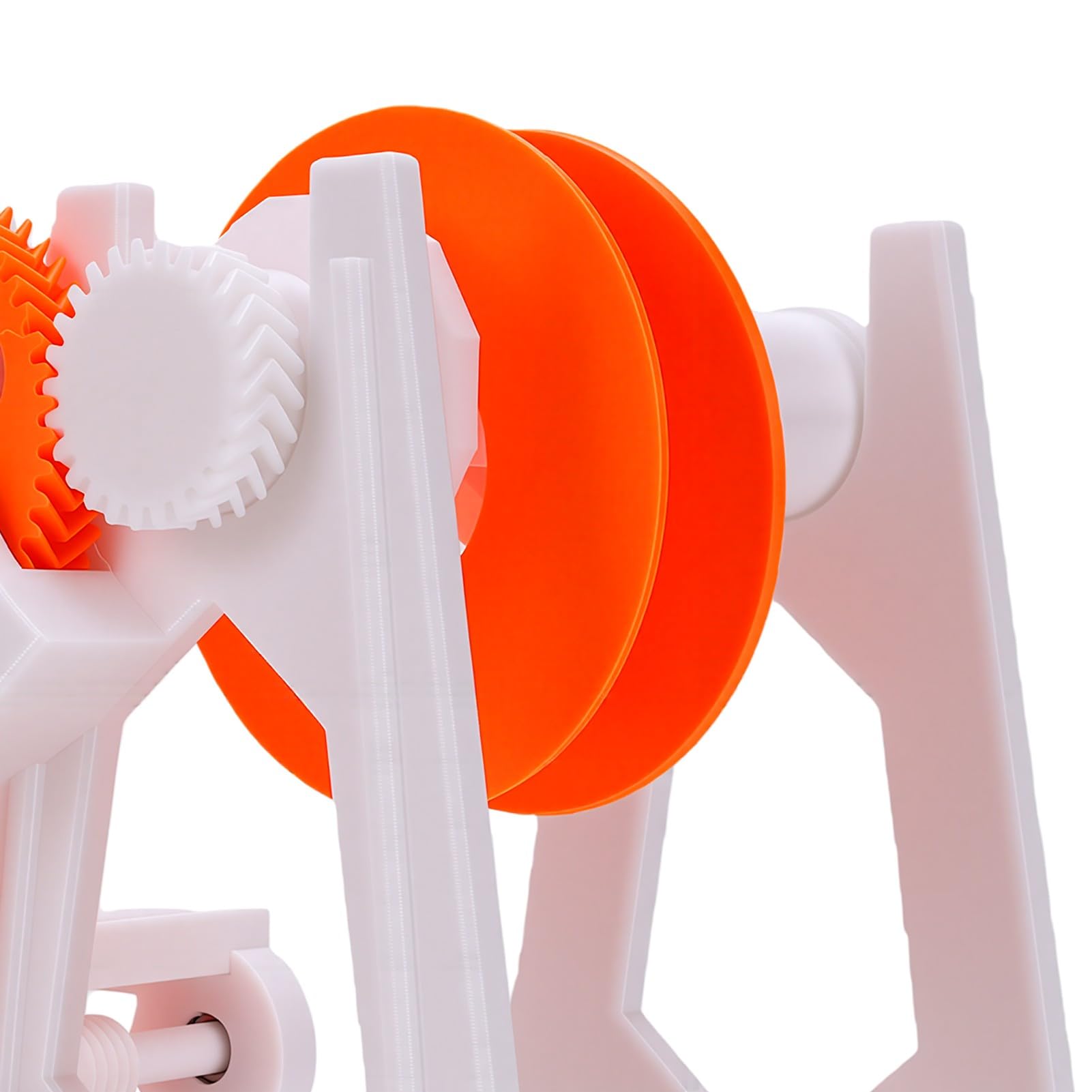 Tosuny Szpulka do Nawijania Filamentu 1kg, Wyciągarka z korbą ręczną z | 3D Printer Filament Rewinder, Modular PETG Design, Suction Cup Base, for 1kg Spools