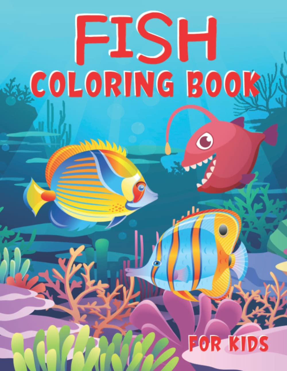 Fish Coloring Book For Kids: A Collection of Popular Freshwater Fish to Color