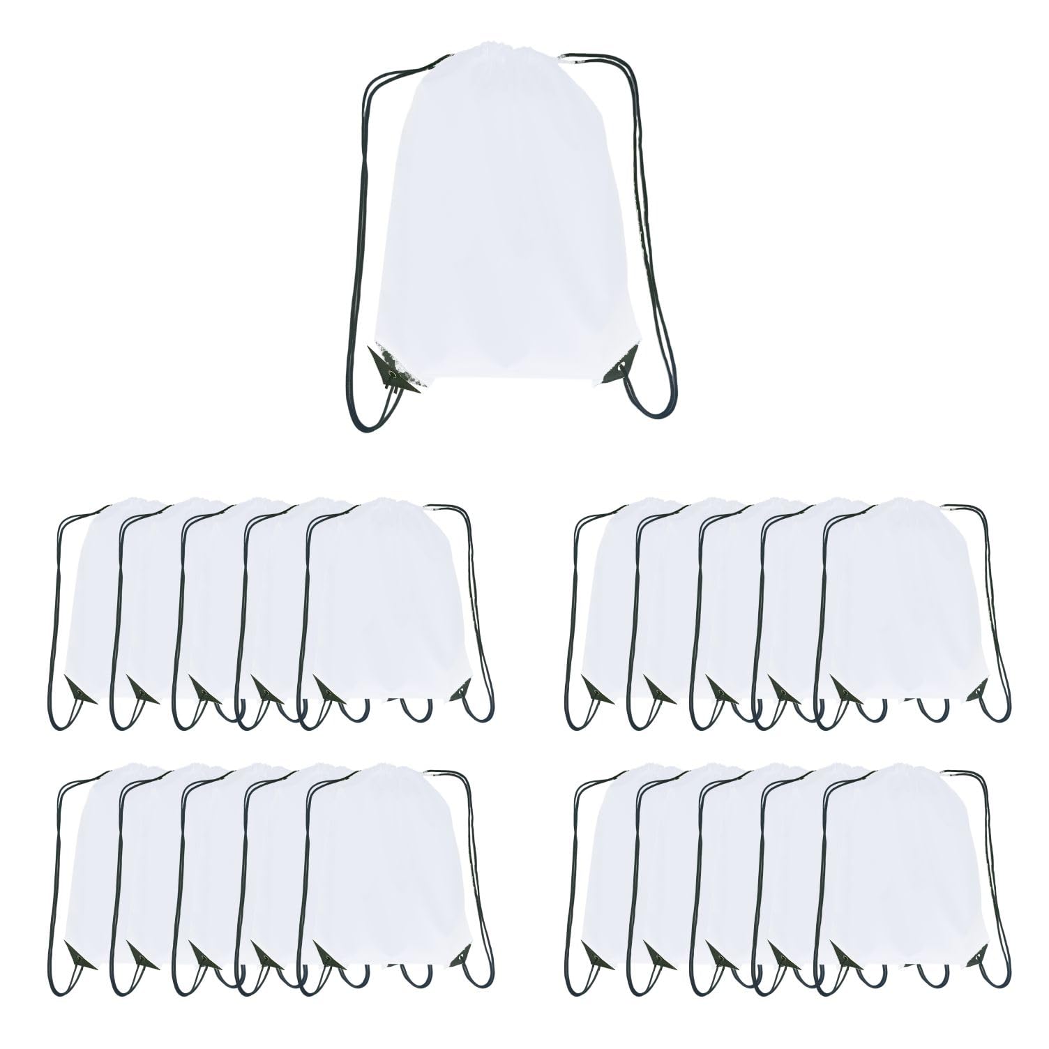 JohahaTim Drawstring Backpack Bulk 20 packs Draw String Backpack Bags DIY Gym Sports trip Traveling Yoga ride Pedestrianism Cinch Bag Sackpack