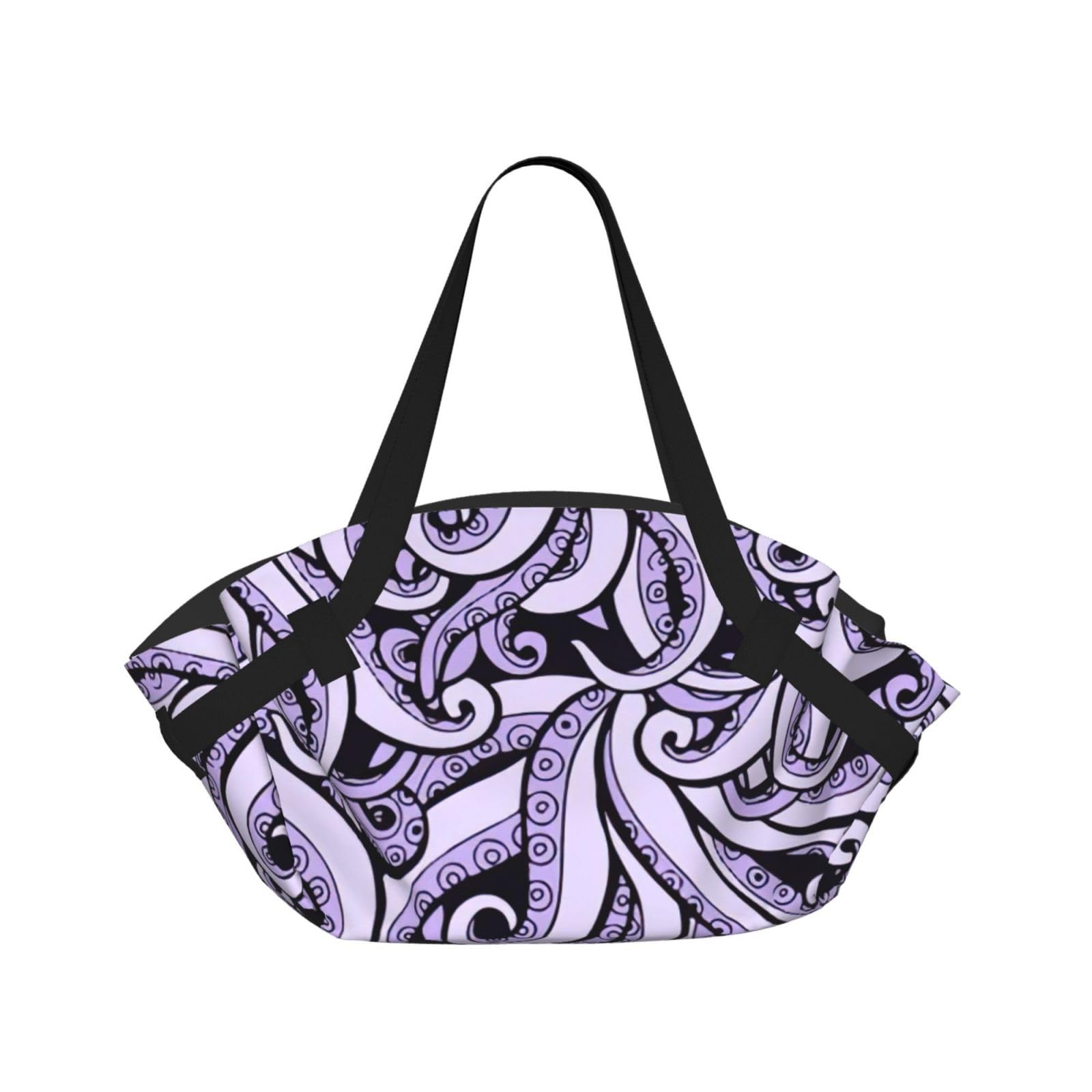 WYCZHY the sea Printed Foldable Round Picnic Blanket Converts to Carry Bag, 37in Mat for Camping Date Night