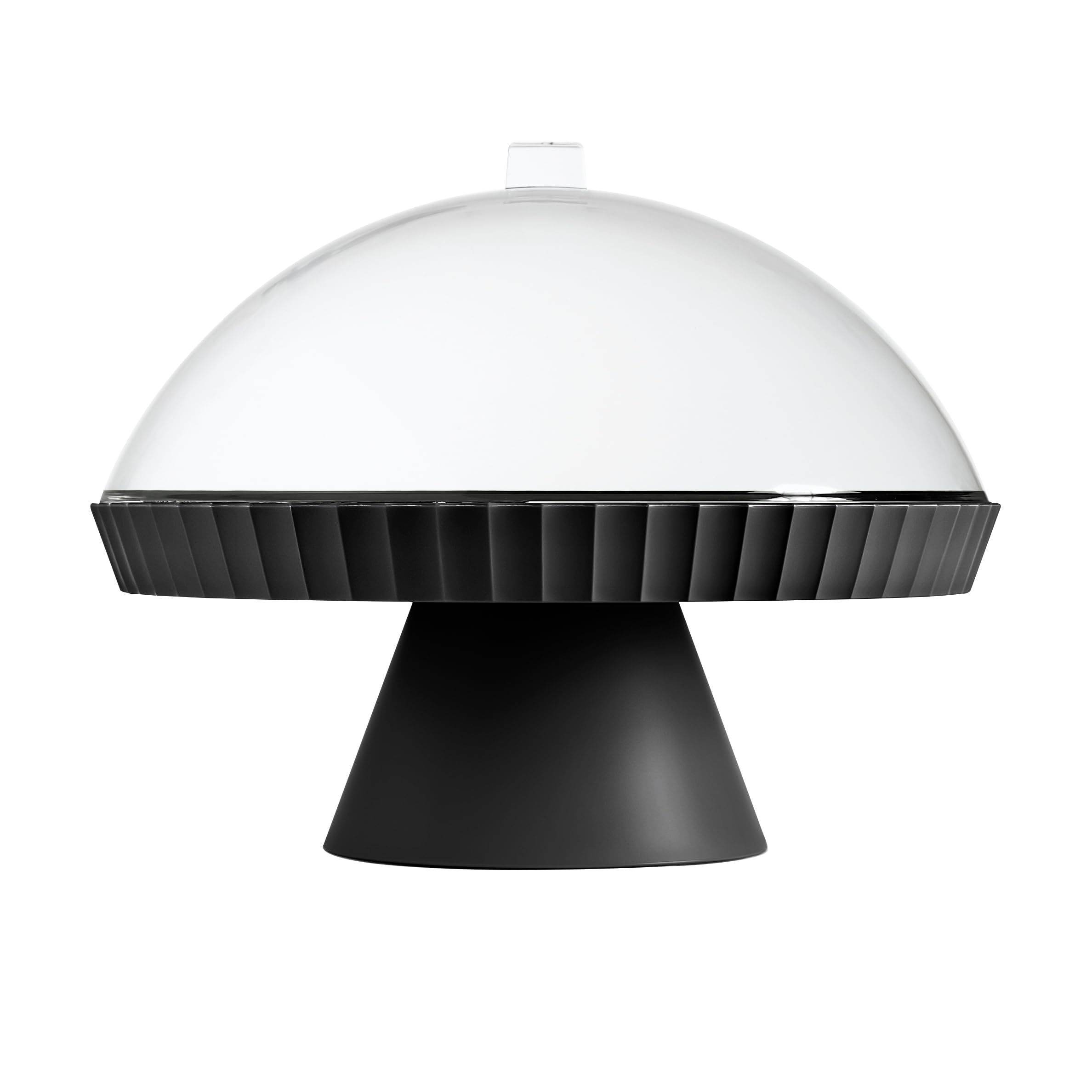 Blim Plus – Agorà Carbon Black Ø 30 cm avec calotte et pelle – Porte-gâteaux au fromage Accessoire Patisserie – Fabriqué en Italie