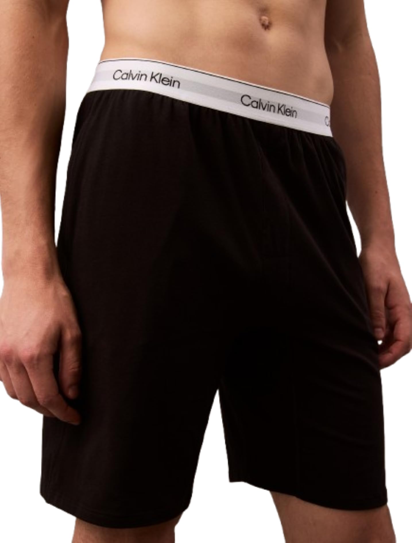 Calvin Klein Men's Icon Cotton Stretch Sleep Short Underwear, Black, L