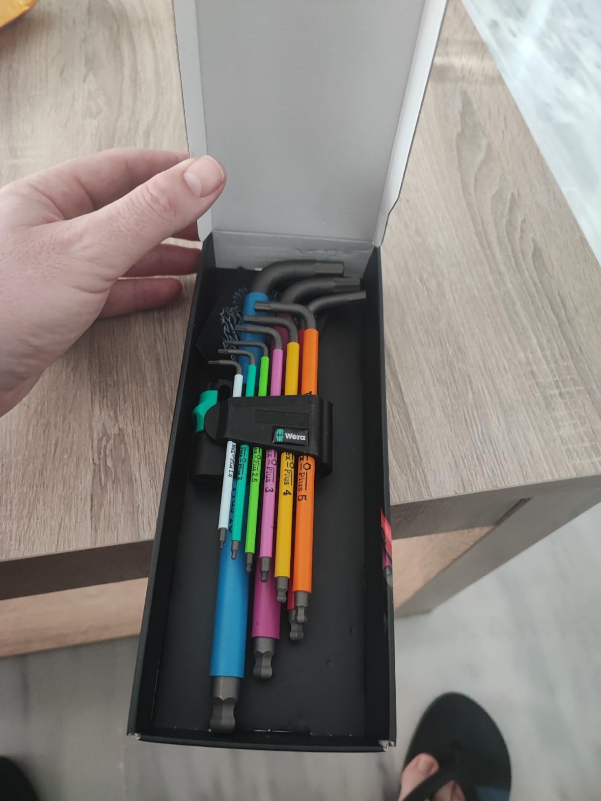 Wera Tools 05073593001 950 SPKL/9 SM N SB Long ARM HEX Key Set, One Size, Multi photo review