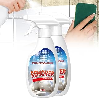 Wall Mold Remover Spray, 8.12 fl.oz Highly Effective Removal Spray, Fiell Multi-Surface Cleaning Solution for Wood,Tile,Fabric,Bathrooms,Kitchens,Long-Term Protection (2)