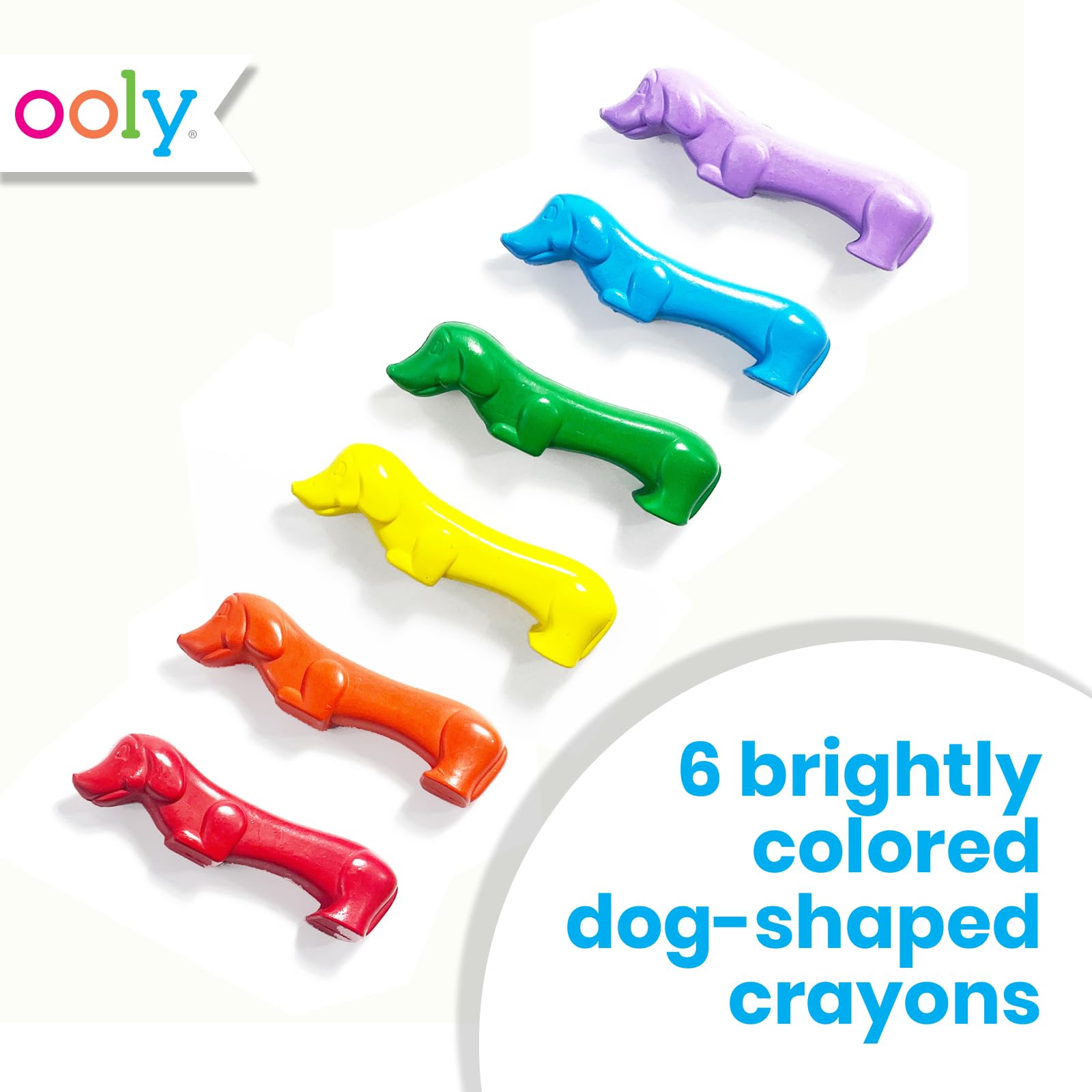 Ooly Pawsome Pups Chunky Crayons For Toddlers And Little Hands Set Of 12