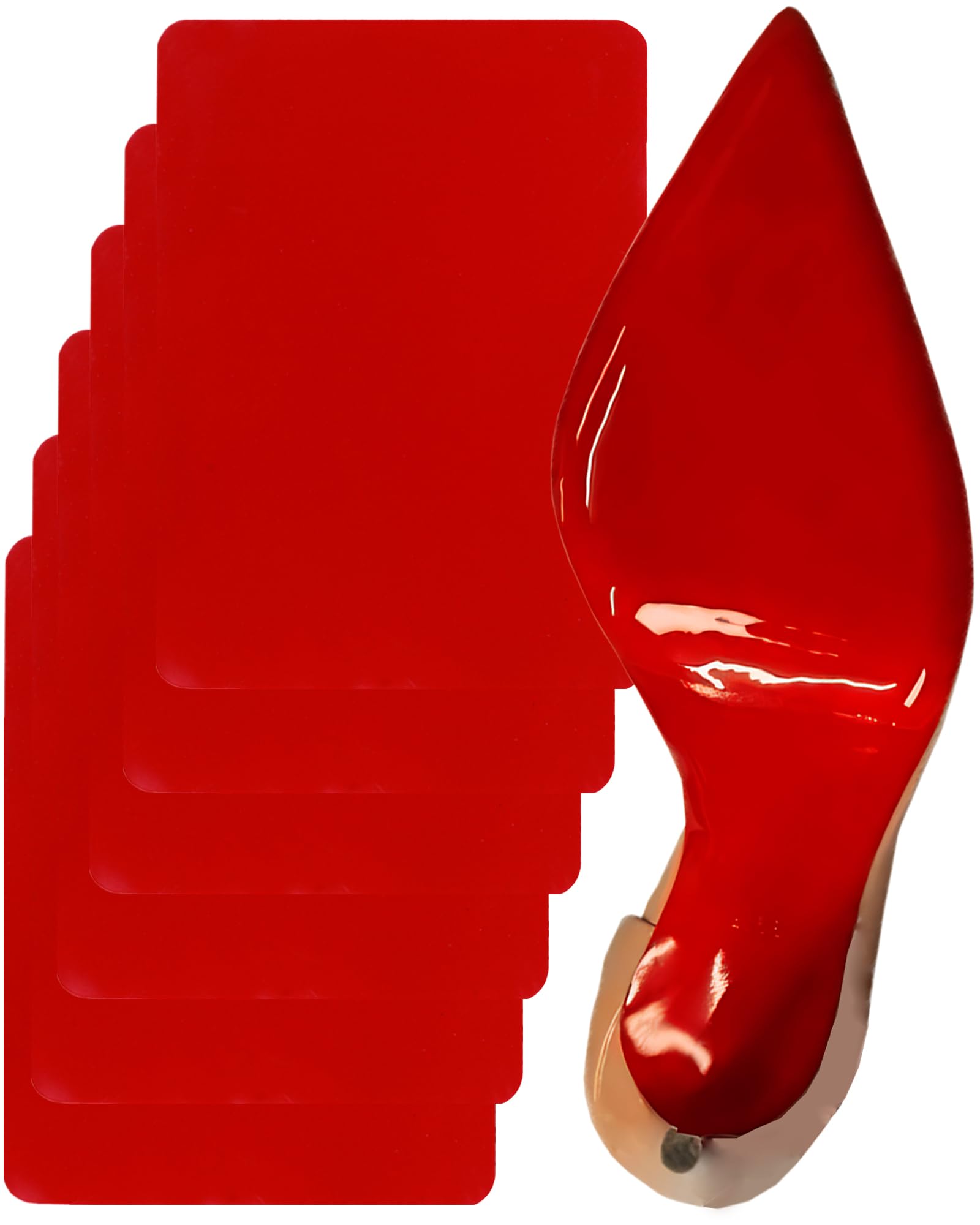 CZBYXA12 Red Bottom Shoe Sole Protector,Sole Guard - Non-Slip Shoe Pads | Compatible with Christian Louboutin Heels | Smooth Surface Traction |