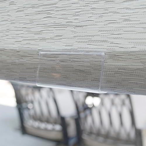 Miniatura 5 de Persiana enrollable de filtrado de luz inalámbrica para ventanas, 72 pulgadas de ancho x 72 pulgadas de largo, color gris claro, más de 2,000