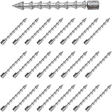 Reaction Tackle Lead Nail Weights for Plastic Worms, Wacky Rig and Neko Rig Insert Pencil Sinkers for Bass Fishing Soft Plastic Lures - 25-Pack