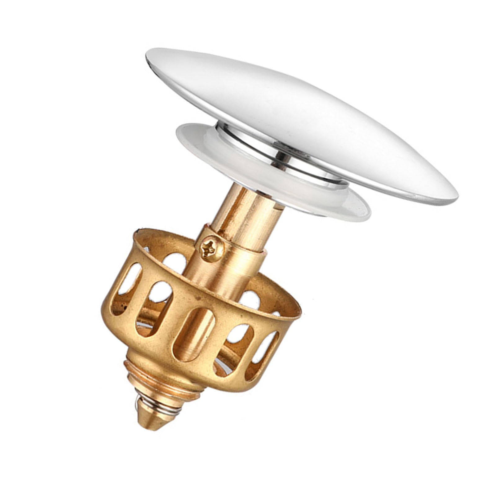 Coppers Kitchen Sink Drain Strainer AntiClogging Stoppers Bounce Cores Basket Filter Easy to Use Drainers for Bathroom Stoppers