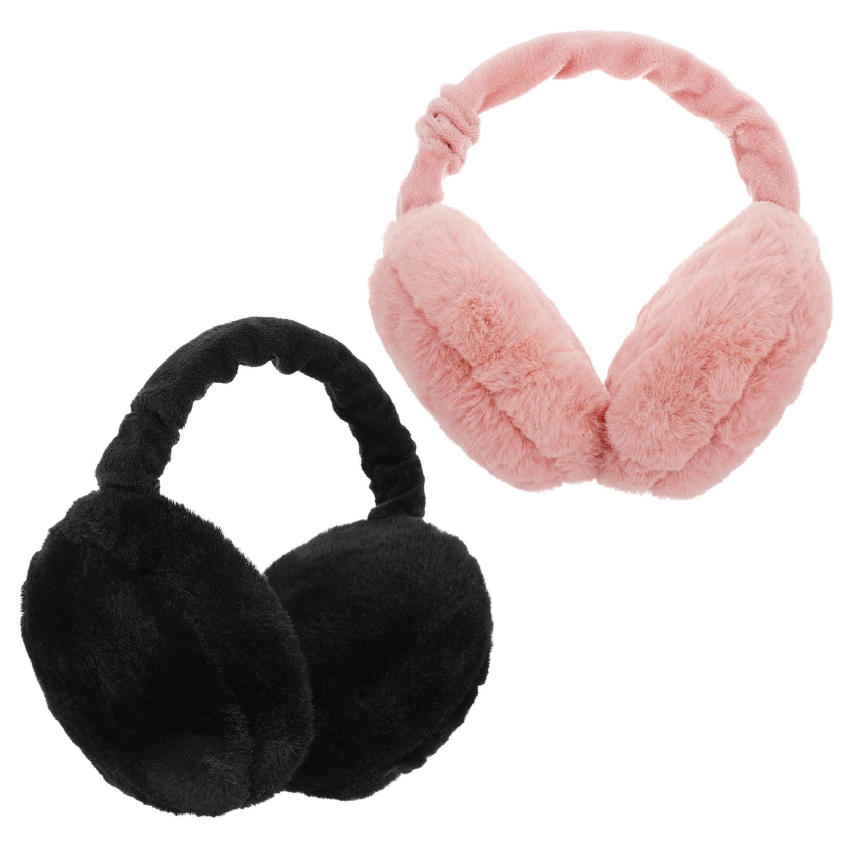 Orejeras de Felpa Plegables 2 Piezas Poliéster Invierno