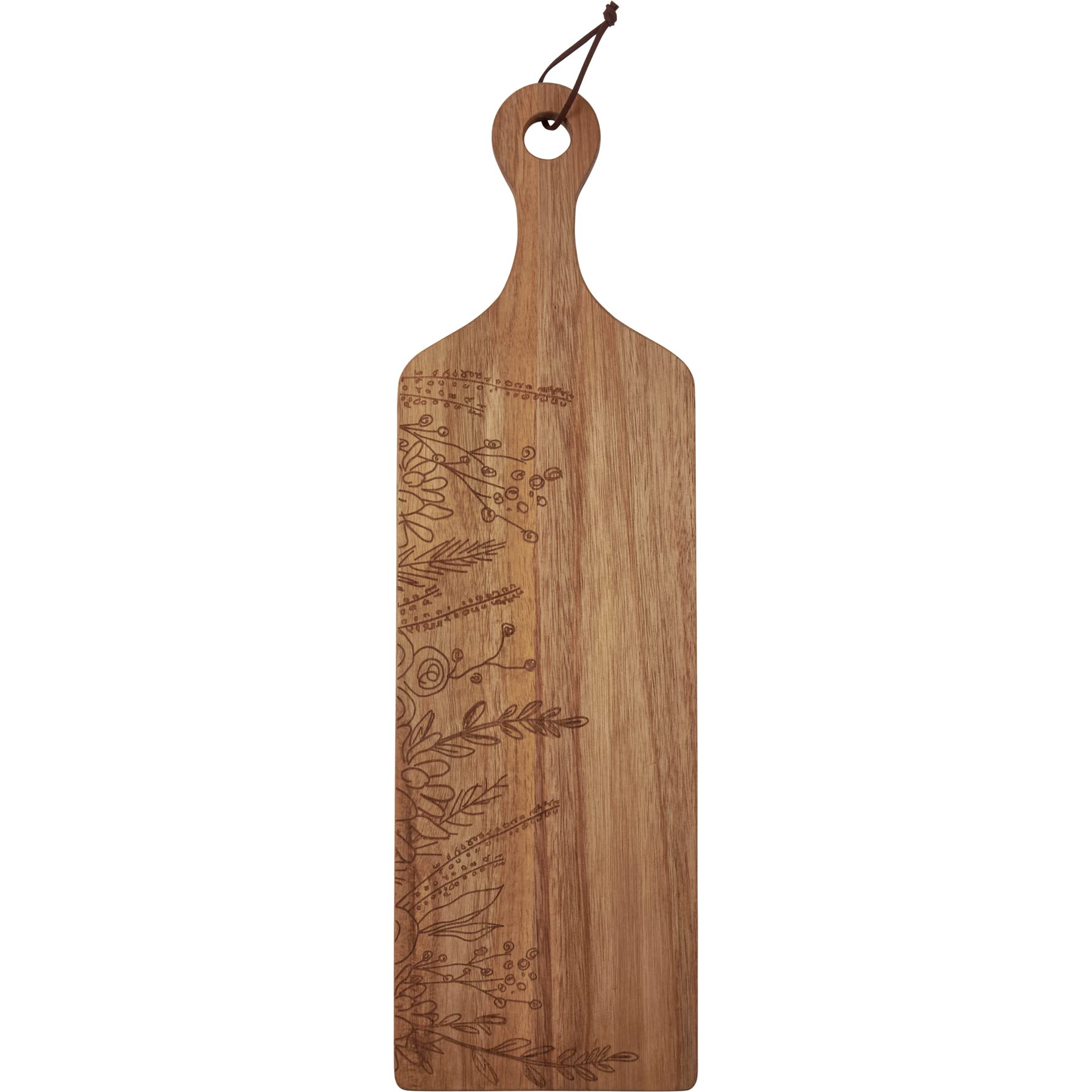 Planche à découper fleurs sauvages en bois pour cuisine