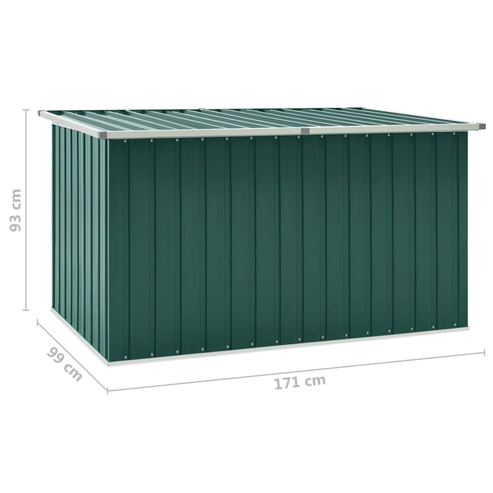Gecheer Baule da Giardino Verde 171x99x93 cm