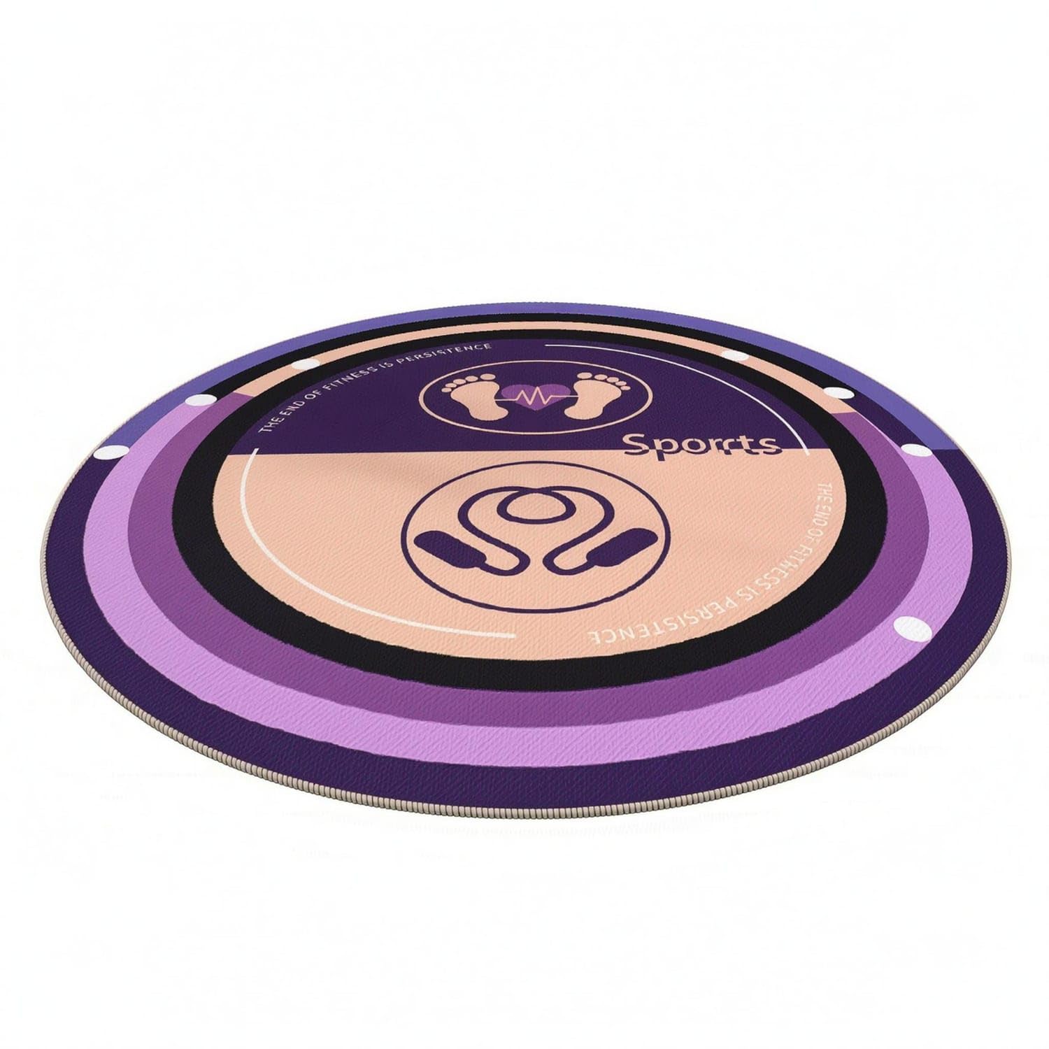 Non-Slip Jump Rope Mat Cushioned 80cm Heart Dream Purple | Surface Grip Stability Comfort Noise Control Purple 80cm Heart Dream-image-46