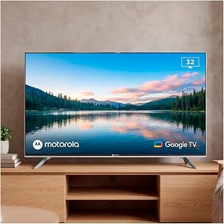Motorola Google TV 32" HD LED Smart TV Android 720p Google Assistant Netflix Youtube Compatible MOT32HLE11 2024 Model Negro Bezel