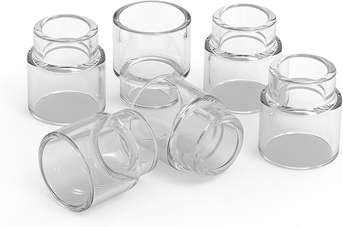 Miniatura 5 de TOOLIOM 71 piezas Kit de accesorios para antorcha de soldadura TIG, lente de gas gruesa, copa de vidrio, copa de cerámica, kit de tapa trasera para