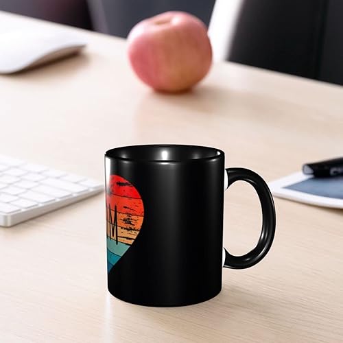 Miniatura 8 de Taza de café con texto en inglés "Mom Love", tazas de té, tazas de café de cerámica para mujeres y hombres, oficina, hogar, regalo del día de la
