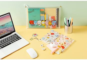Amazon.co.jp: BT21 Clear Zipper Pouch Set【BT21公式グッズ