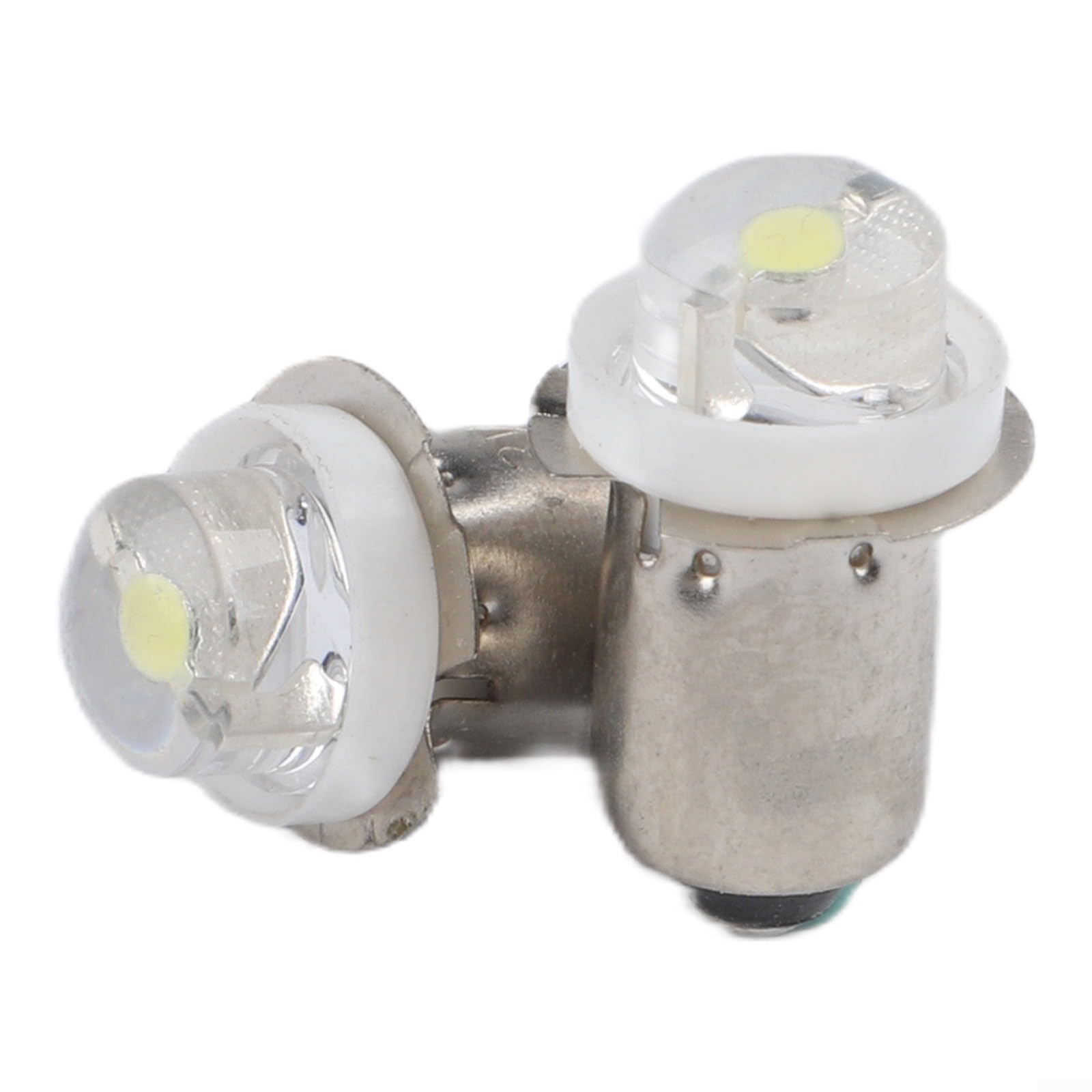 HomeVortex 2pcs P13.5S LED Bulb 3V 4.5V 6V 0.5W 6000K Cool White Replacement Lamp for Flashlight Torch Outdoor Camping (3V)