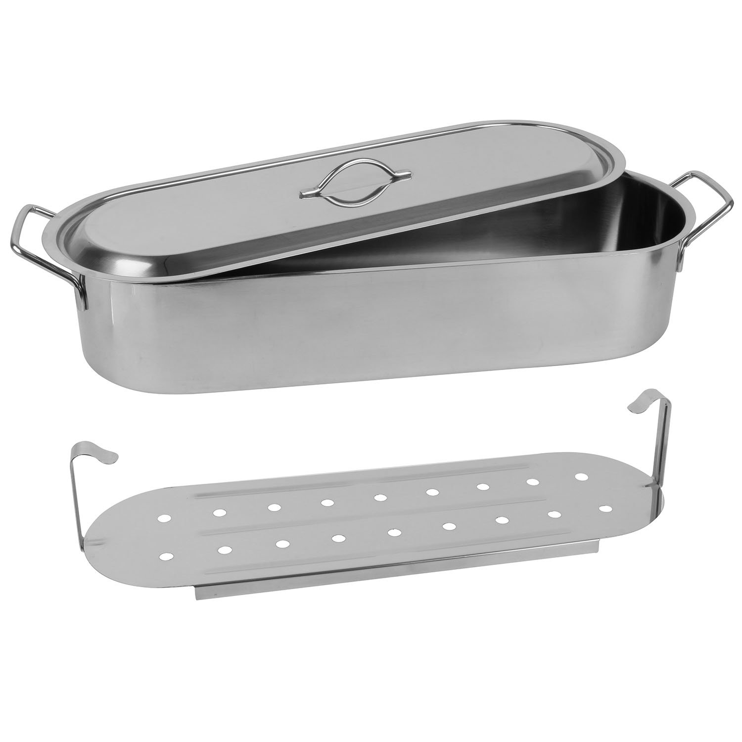 CUISY KC2398 Poissonière, INOX, Argent, 51 cm, 57 x 18.40 x 13 cm
