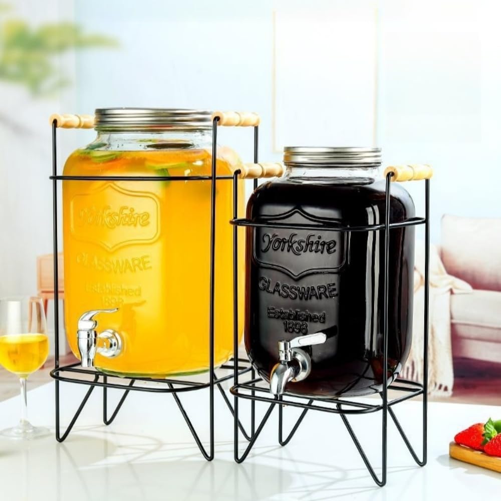 Amazon.co.jp: Bxzzuis ドリンクサーバー 3L/4L/5L/8L/10L ガラス