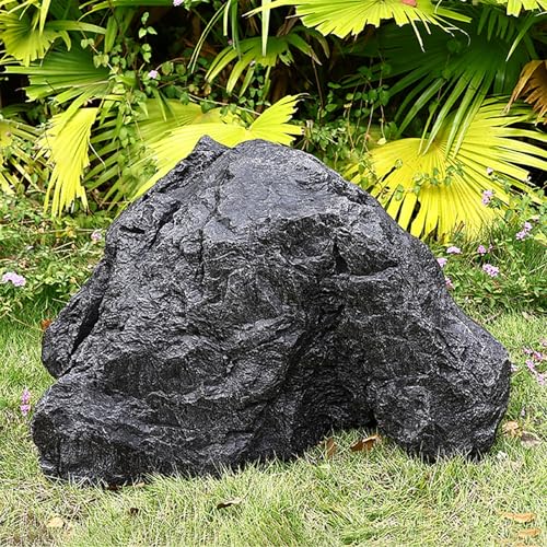 Faux Rock for Landscaping, Lightweight Fiberglass Decorative Cover, Weather-Resistant for