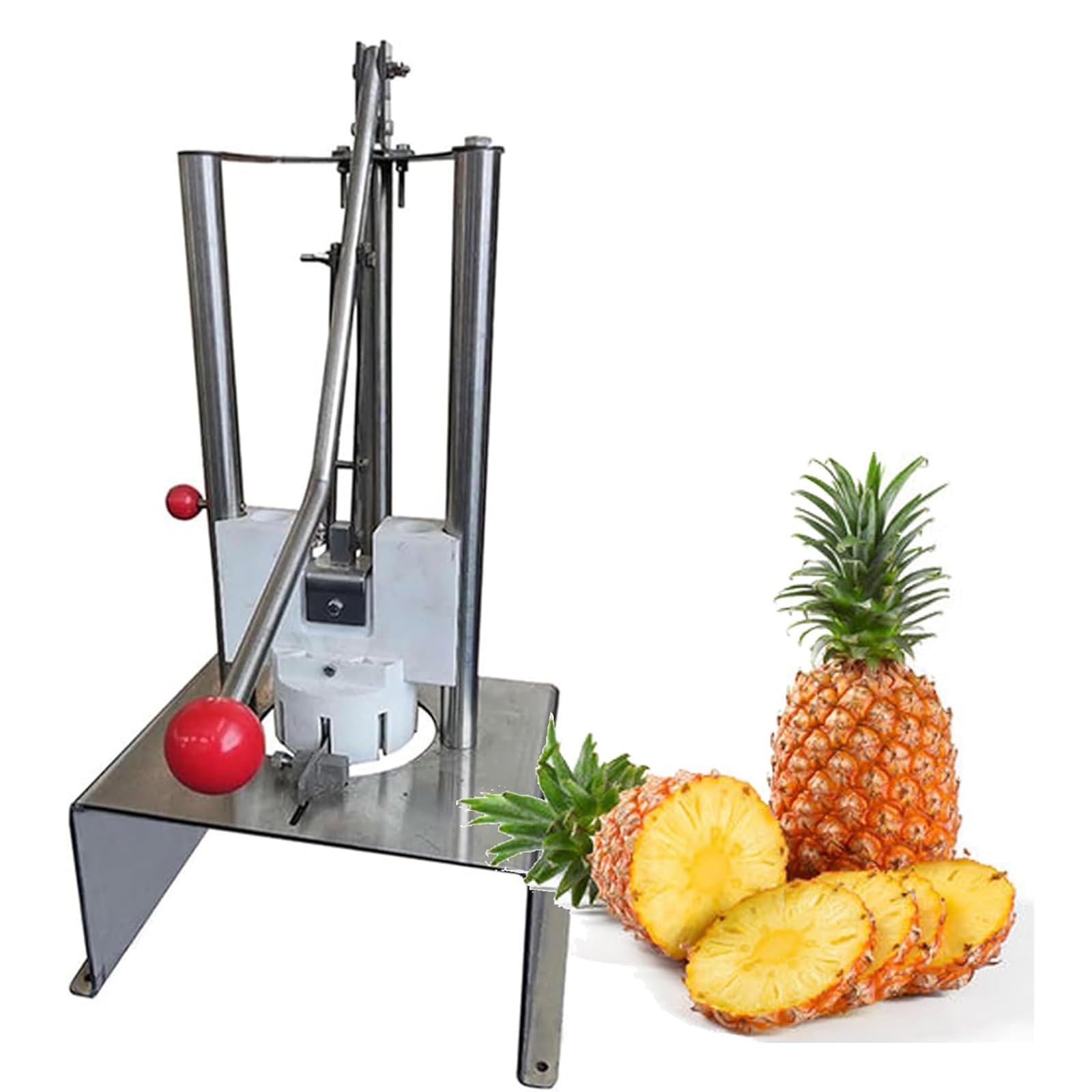 ASerZenith Stainless Steel Pineapple Corer, Manual Peeler For Efficient Production And Quick Meat Removal, Ideal For Food Booths And Supermarkets