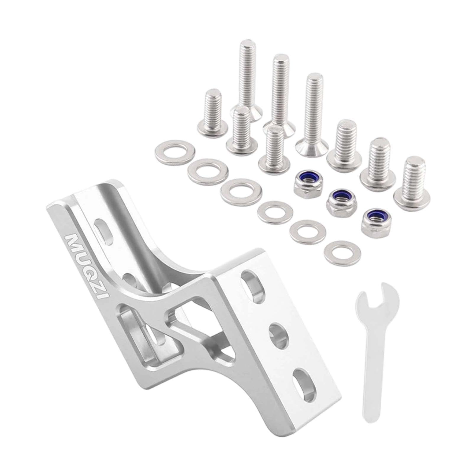 Yiju Folding Bike Nose Light Converter DIY Modified Heavy Duty Multiuse Front Bag Carrier Mount Raise Holder for Bicycle Outdoor, Silver