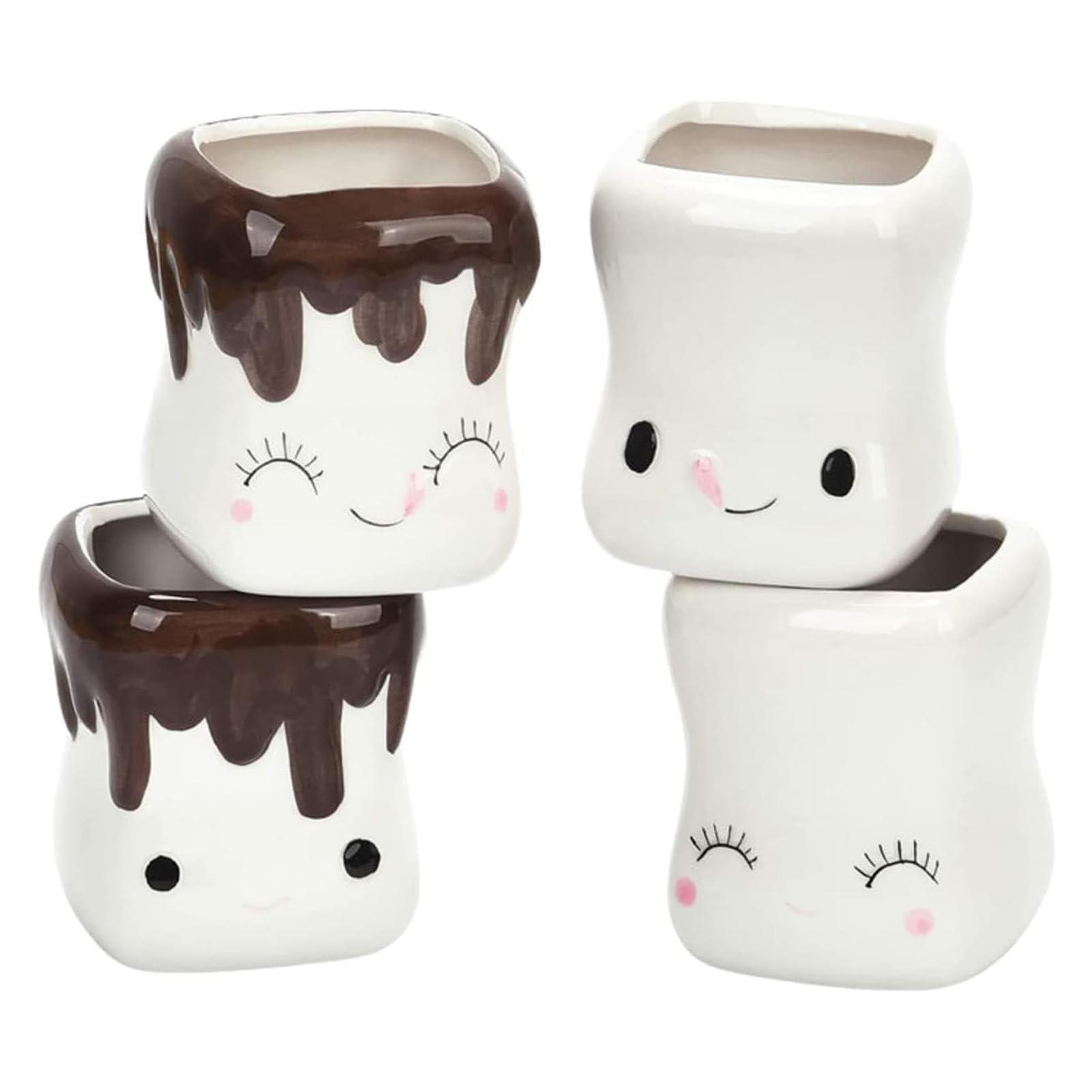 Tasse décorative de chocolat chaud souriante idée cadeau