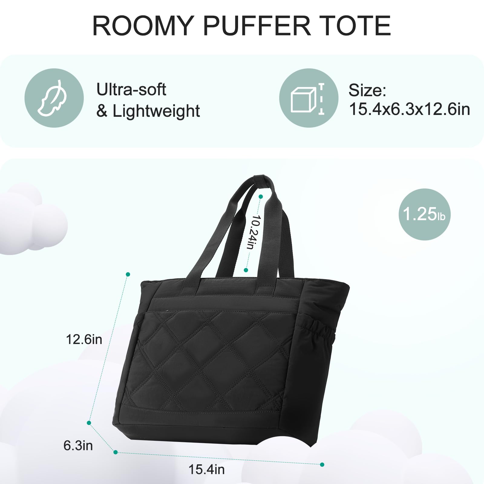 Chase Chic Torebka damska, duża torba na laptopa o przekątnej ekranu 15,6", do pracy, podróży