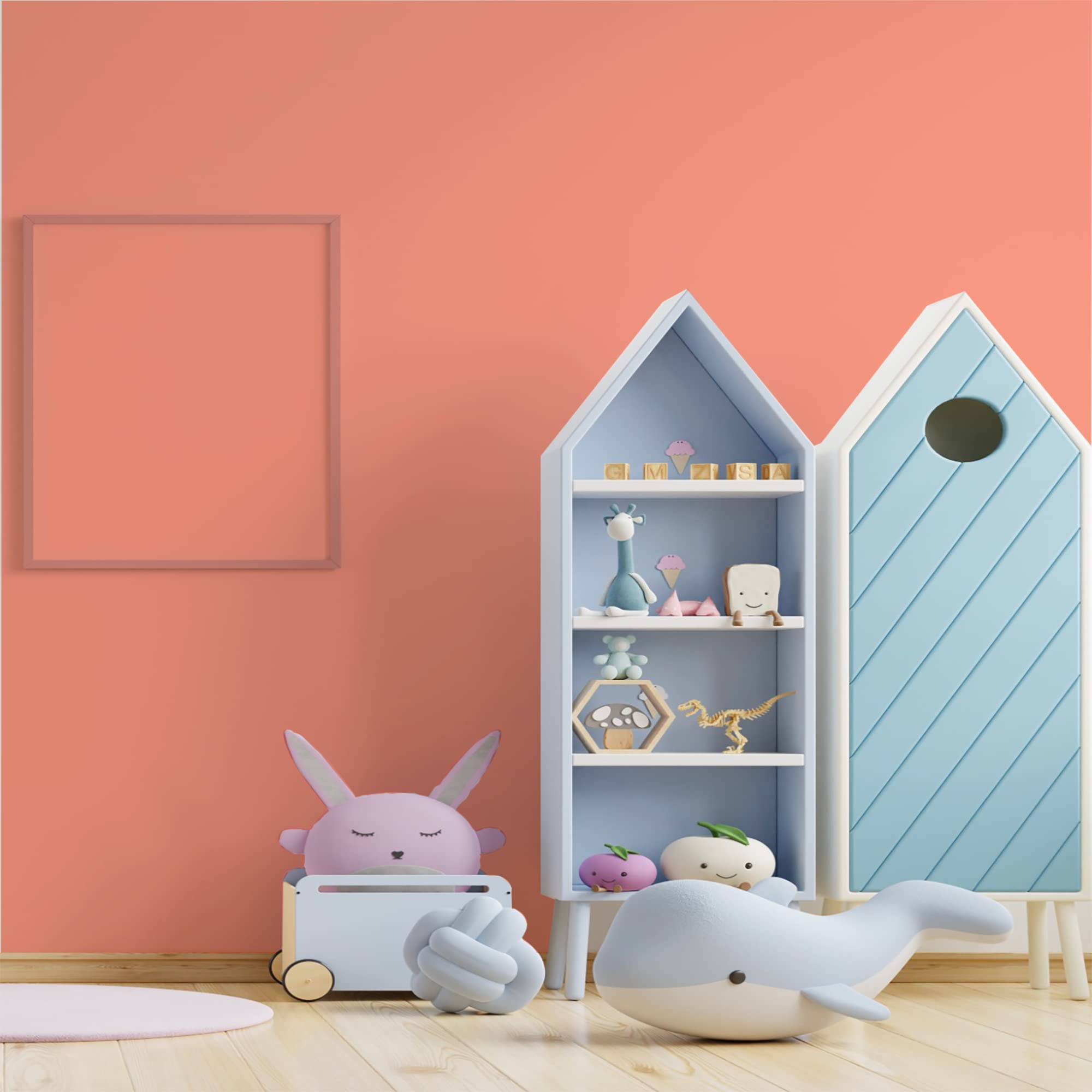 Pintura natural ecológica interior exterior con aspecto mate Natura – 10 l/130 m² [Clase energética A+], rosa coral