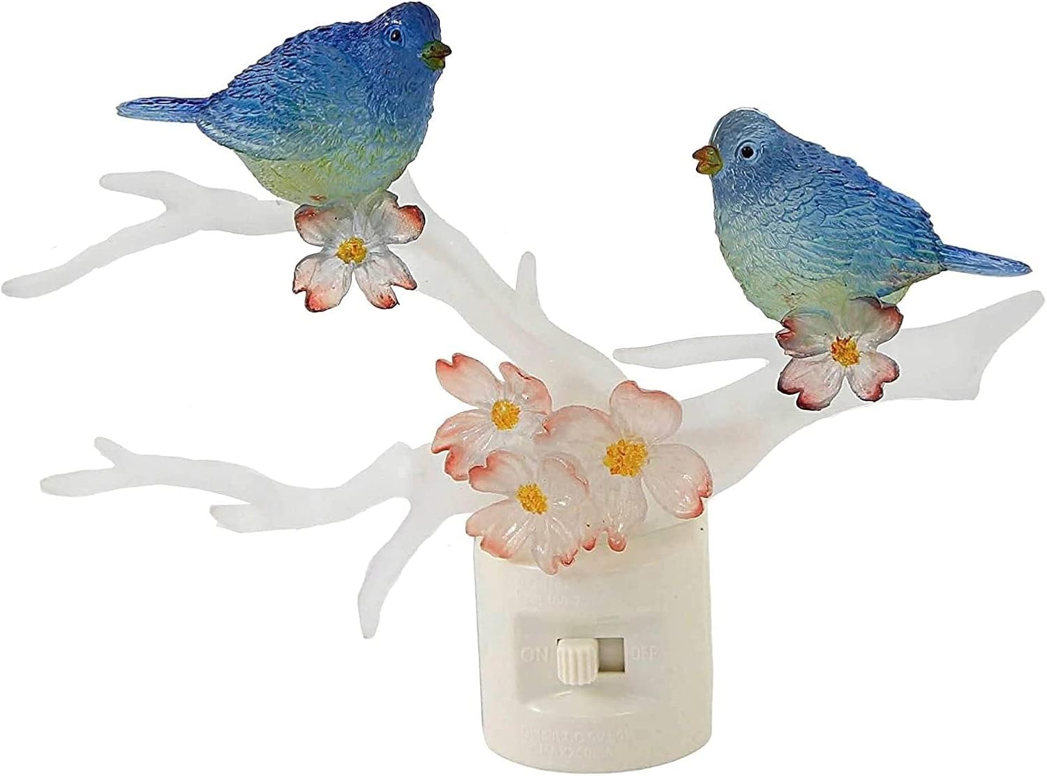 Roman – Bluebird, Night Light, 5" H, Plastic, Wall Decoration, Home Decor, Adorable Gift, Durable, Beautifully Detailed