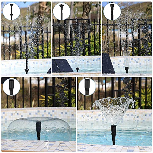Aisitin 20W Solar Water Pump Kit, Solar Powered Water Fountain Pump With 6 Nozzles, Diy Water Feature Outdoor Fountain For Garden, Ponds, Pool And Fish Tank #TOP3