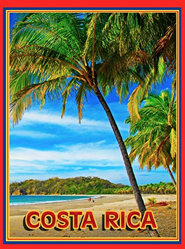 Magnet Costa Rica Beach Surf Ocean Palm Central America Travel Magnet Advertisement