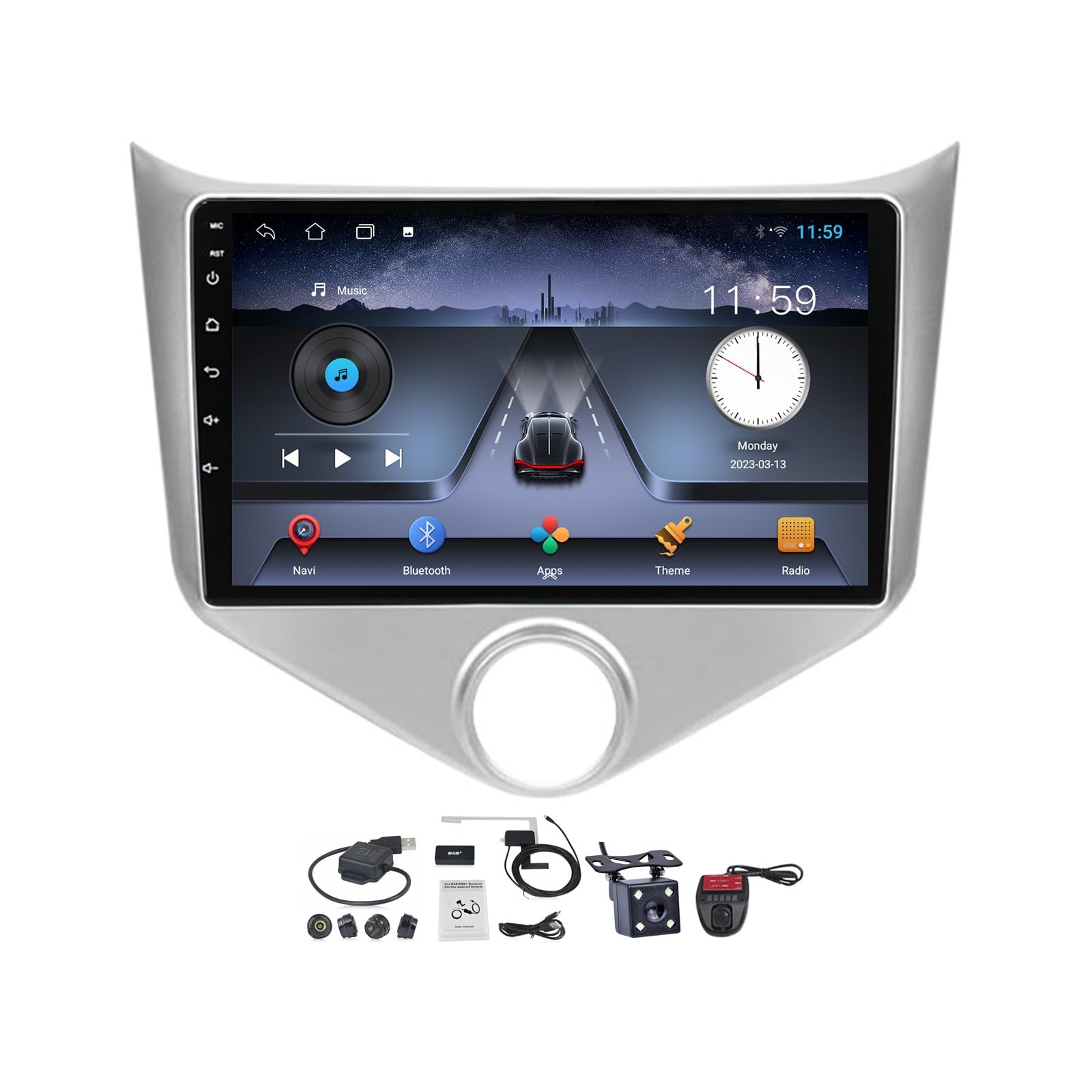 Autoradio Android 12 Chery Fulwin A13 commande vocale et GPS
