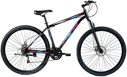 Bicicleta Mountain Bike Aro 29, Quadro em Aço Carbono, Freio a Disco, Câmbio para Trilhas e Uso Urbano