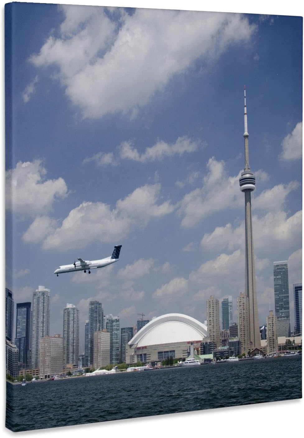 3dRose, Skyline, CN Tower, Toronto, Ontario, Canada - CN08 CMI0057 - Cindy Miller Hopkins, Museum Grade Canvas Wrap 16x20