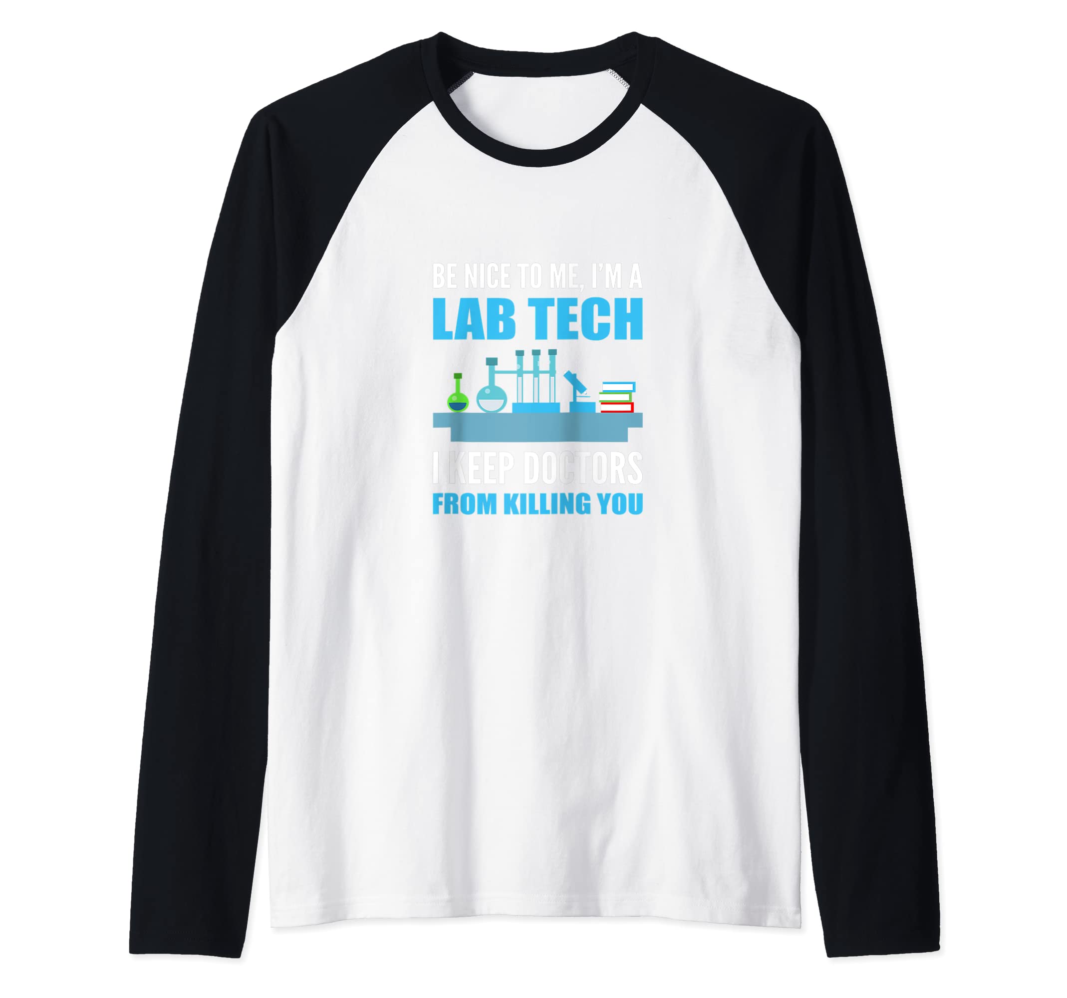 I'm Lab Tech Lab Technician Raglan Baseball Tee