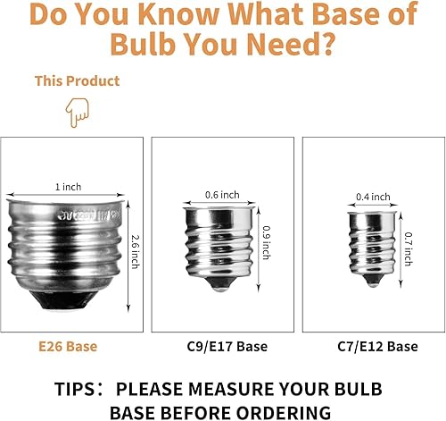 Miniatura 22 de Minetom Bombillas LED S14 de repuesto, paquete de 15 bombillas inastillables equivalentes a 11 W, base de tornillo mediano regular E26 E27