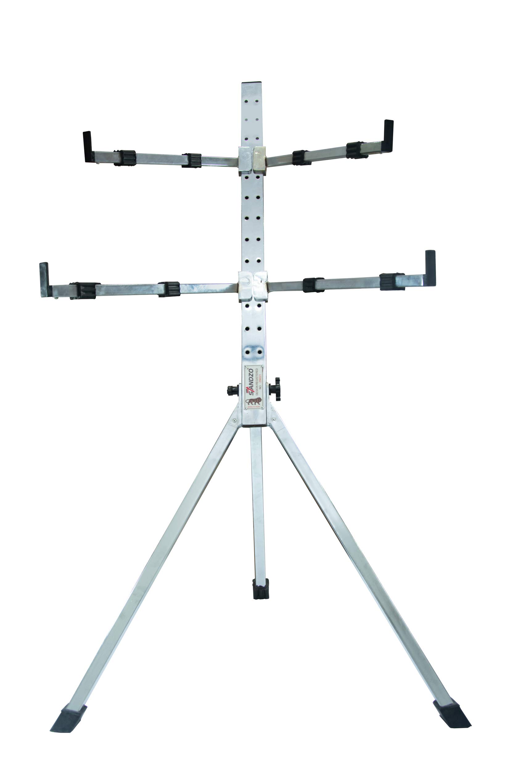 Standzo Double Keyboard Folding Stand KS-32C (Chrome) with free cover-image-10
