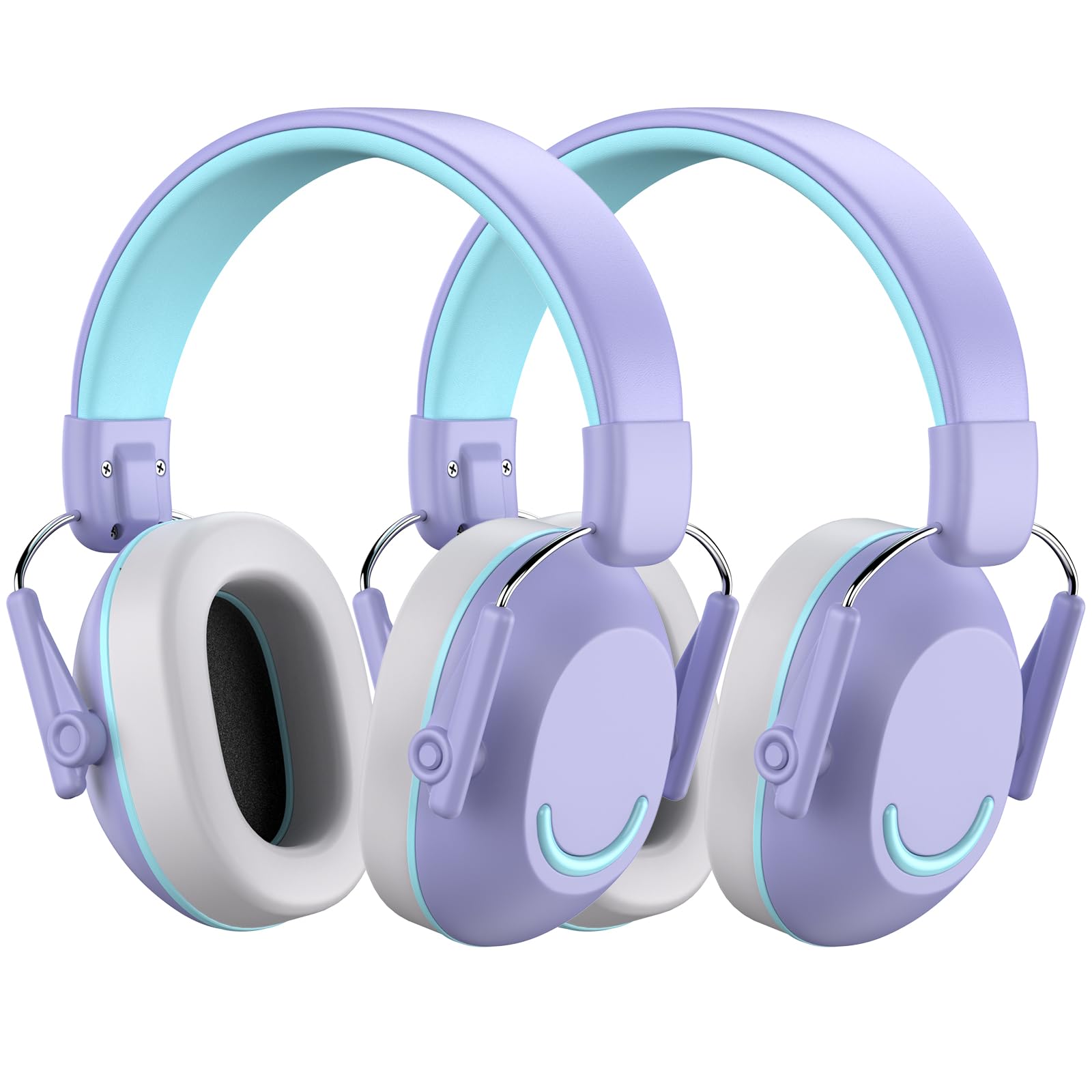 Link Dream Ear Defenders Children, Kids Ear Defenders SNR 30dB, Noise Cancelling Ear Defender for Child Kids Age 3-16 Years Old, Hearing Ear Protection for Autism, Shooting, Alpine, Purple, 2 Pack