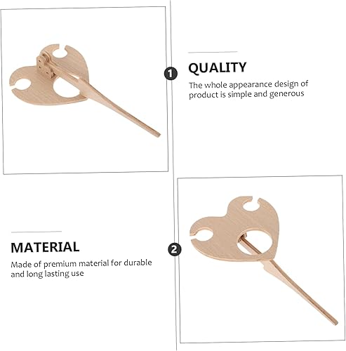 Miniatura 6 de Anneome 1 bandeja única para tablero de madera soporte para botella para el hogar diseño plegable playa picnic exterior corazón estante de vidrio