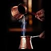 Turkish Coffee Pot Copper with Long Handle Arabic Coffee Pot Stove Top Vintage Turkish Coffee Machine Classic Coffee Machine Handmade Copper Coffee Pot