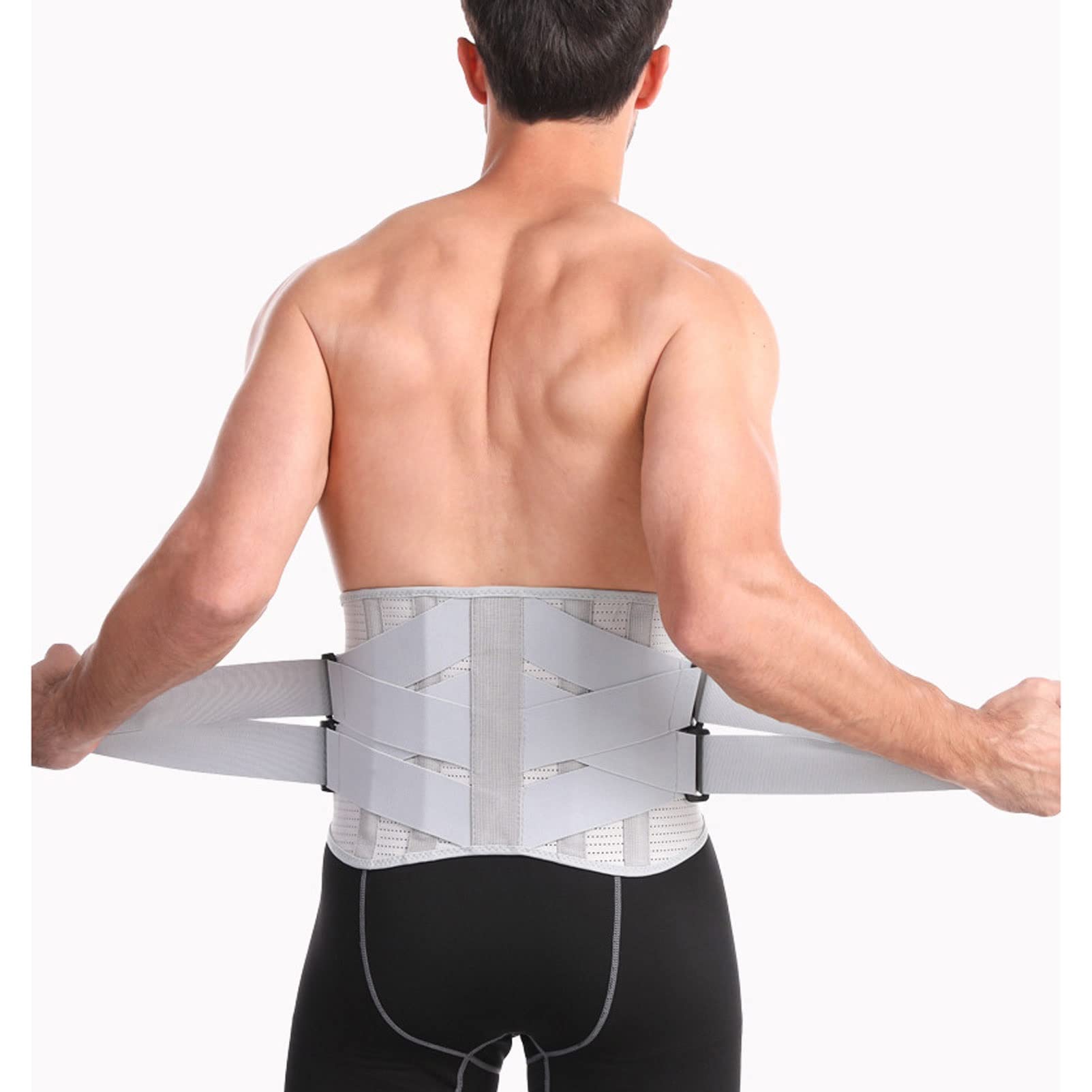 MMRTDJDR Cintura di Supporto per la Schiena Cintura di Supporto per la Schiena Tutta la Cintura di Supporto Lombare per Donna Uomo Cintura Regolabile in Vita per alleviare Il Mal di Schiena Mantiene