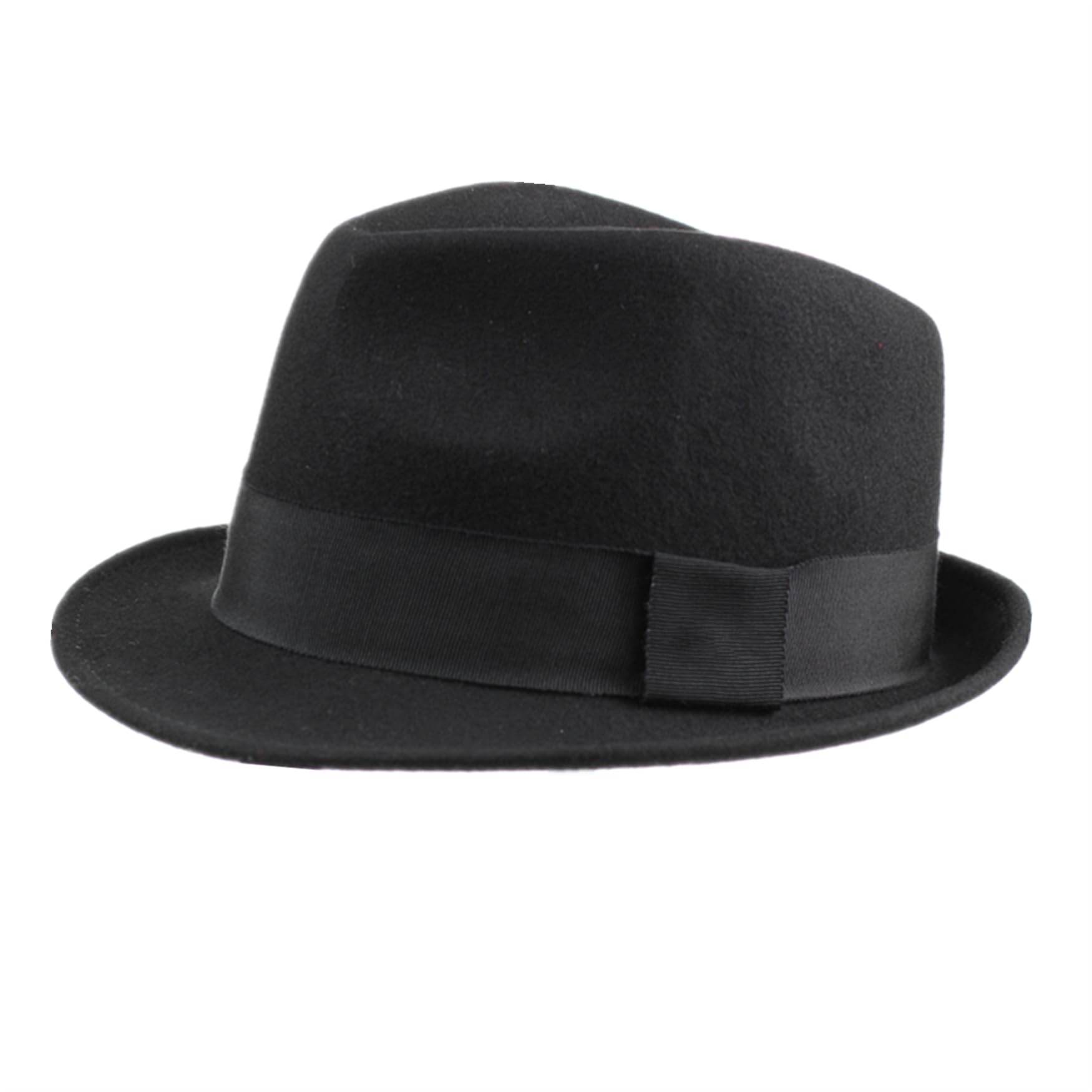 Herren Wollfilz Wintermütze Kurze Krempe Fedora Hut